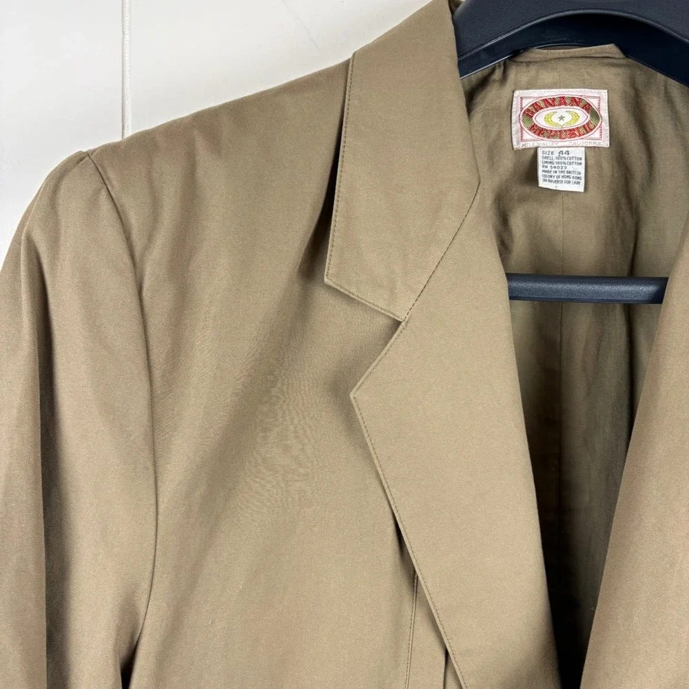 Vintage Banana Republic Safari Jacket Mens 44 Khaki Cotton Photojournalist 80s